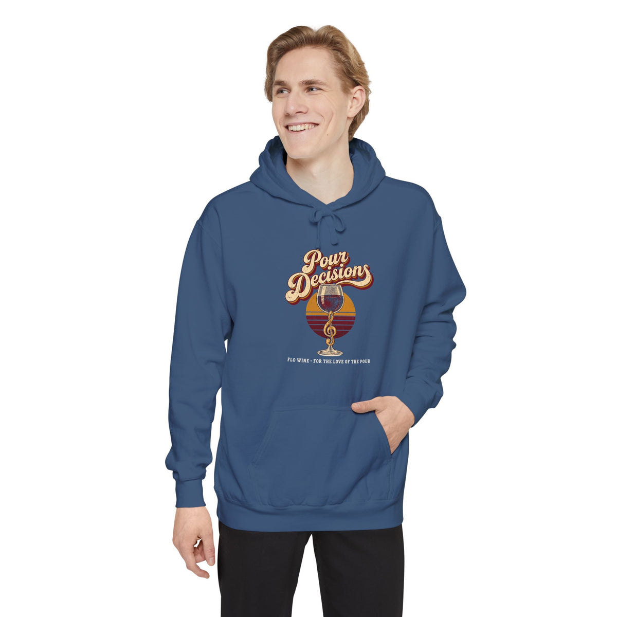 F.L.O. Pour Decisions Vintage Hoodie — Garment-Dyed