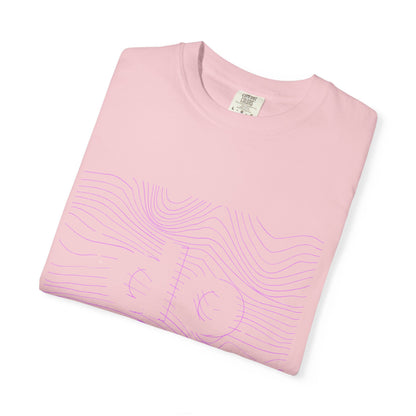 F.L.O. T-Shirt — Subtle Topographic "Hope" Line Art Graphic Tee