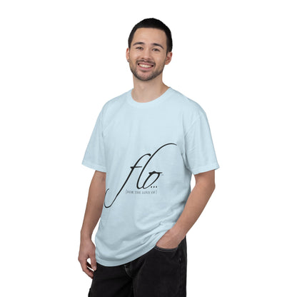 F.L.O. Script T‑Shirt — Minimalist Calligraphy Tee