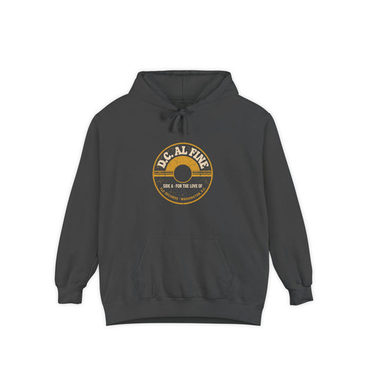 F.L.O. D.C. al Fine Vintage Record Hoodie — Garment-Dyed