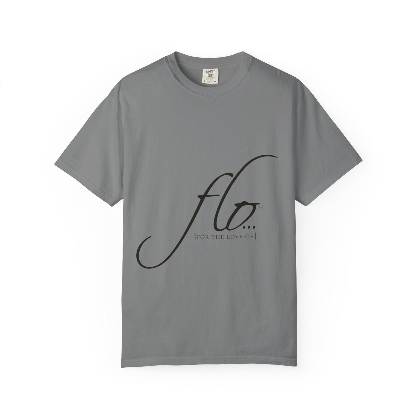 F.L.O. Script T‑Shirt — Minimalist Calligraphy Tee