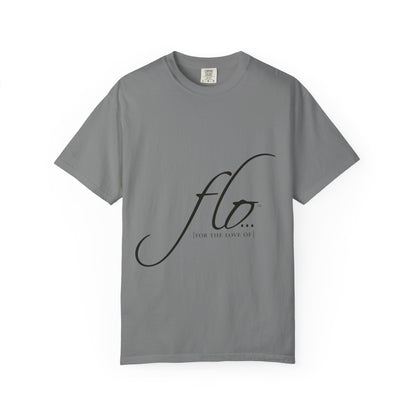 F.L.O. Script T‑Shirt — Minimalist Calligraphy Tee