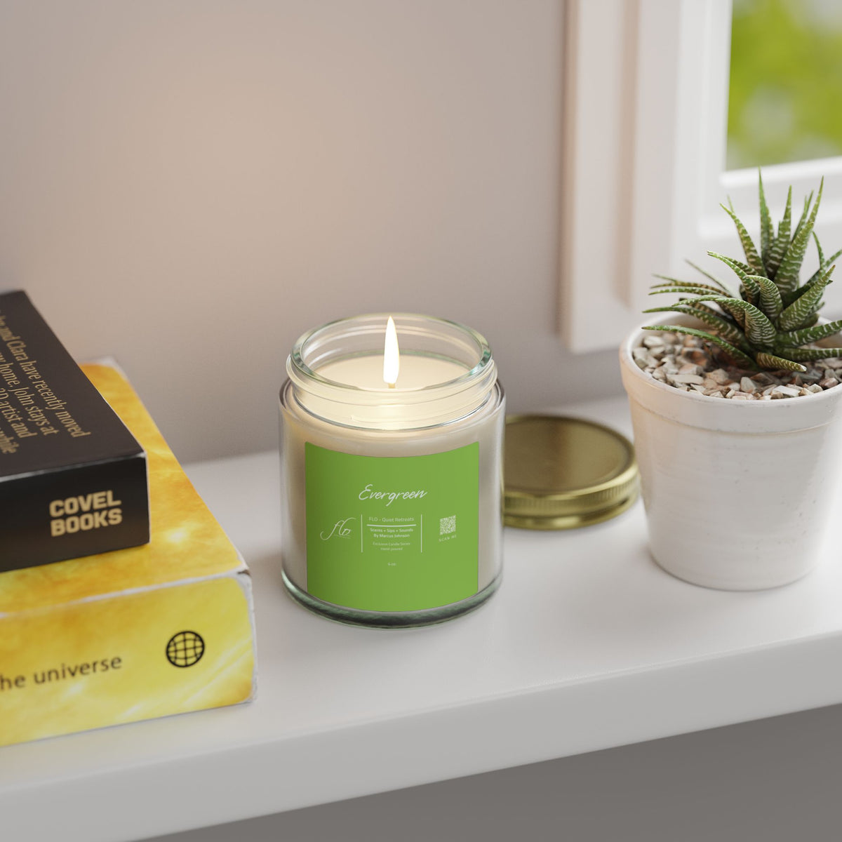 F.L.O. Evergreen Mini Candle (4 oz) – For the Love Of… Quiet Retreats