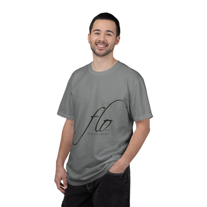 F.L.O. Script T‑Shirt — Minimalist Calligraphy Tee