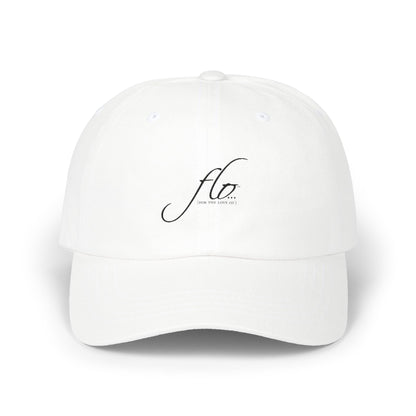 F.L.O. Dad Cap – Minimal Script Embroidered Baseball Hat