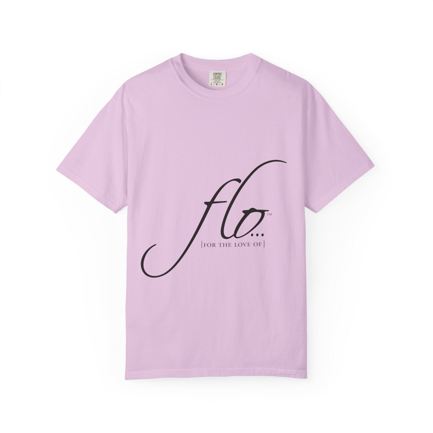 F.L.O. Script T‑Shirt — Minimalist Calligraphy Tee