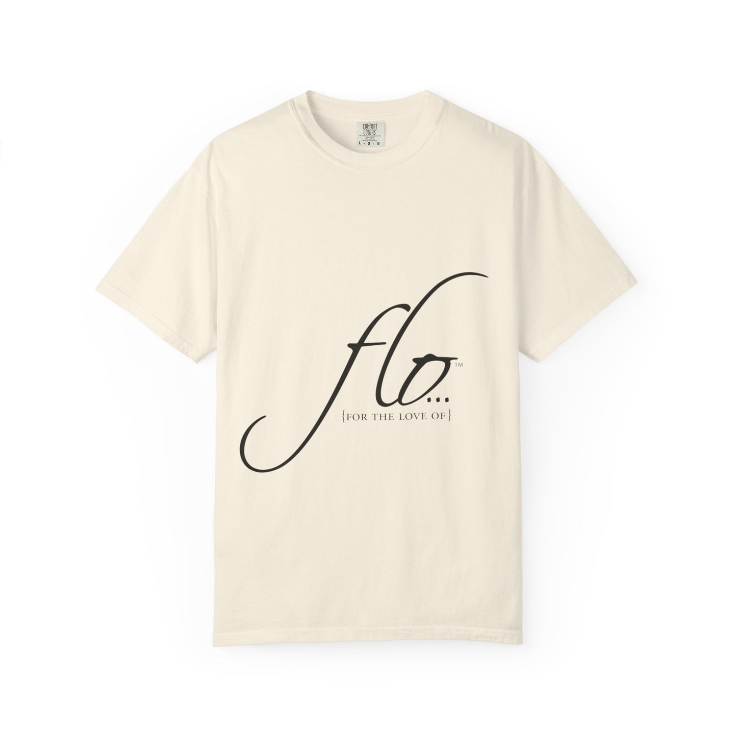 F.L.O. Script T‑Shirt — Minimalist Calligraphy Tee