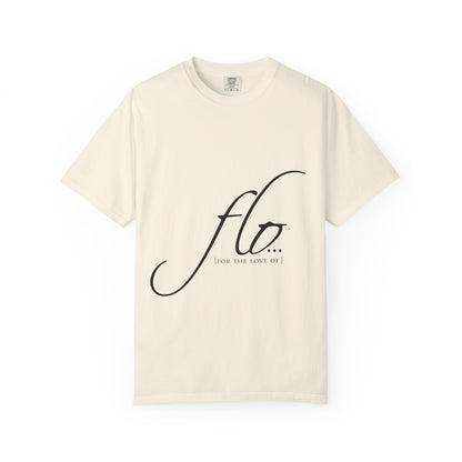 F.L.O. Script T‑Shirt — Minimalist Calligraphy Tee