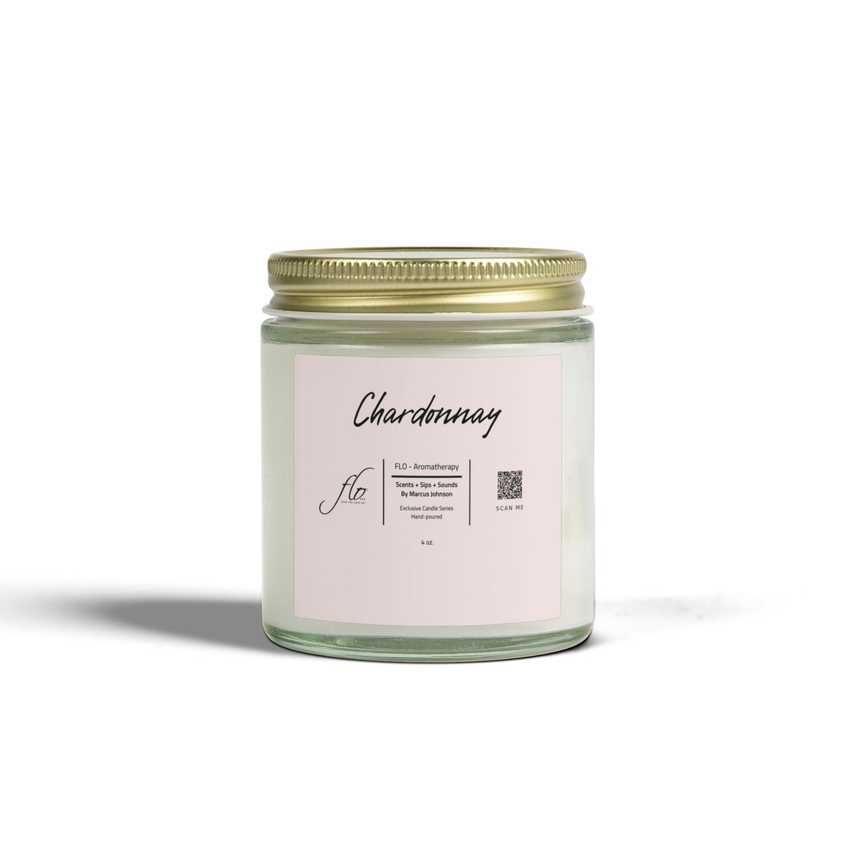 F.L.O. Chardonnay Mini Candle (4 oz) – For the Love Of… Smooth Evenings