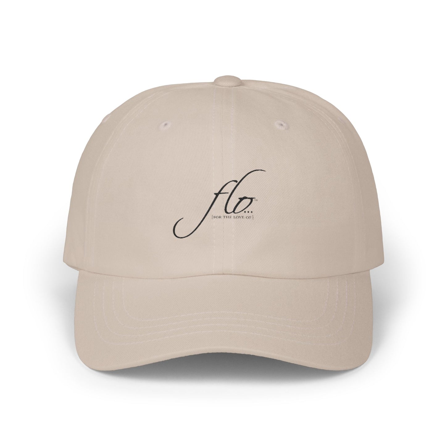 F.L.O. Dad Cap – Minimal Script Embroidered Baseball Hat