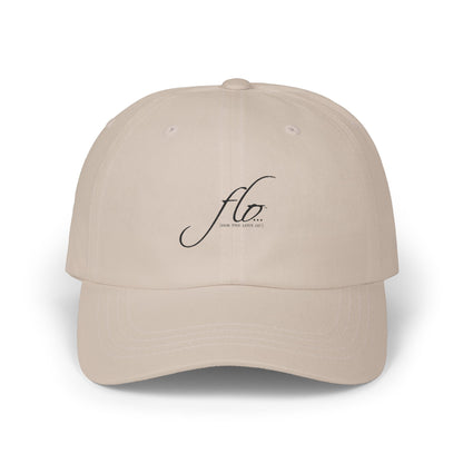 F.L.O. Dad Cap – Minimal Script Embroidered Baseball Hat