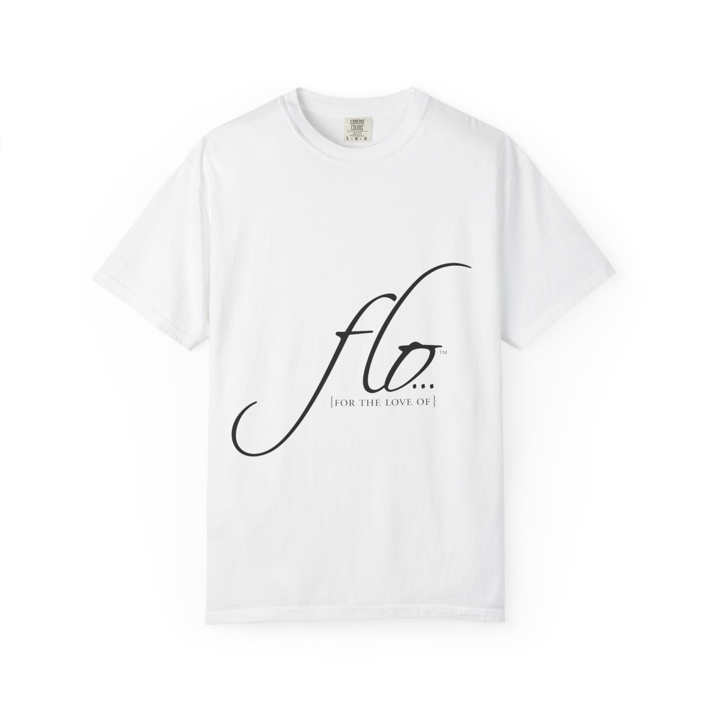 F.L.O. Script T‑Shirt — Minimalist Calligraphy Tee