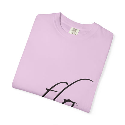 F.L.O. Script T‑Shirt — Minimalist Calligraphy Tee