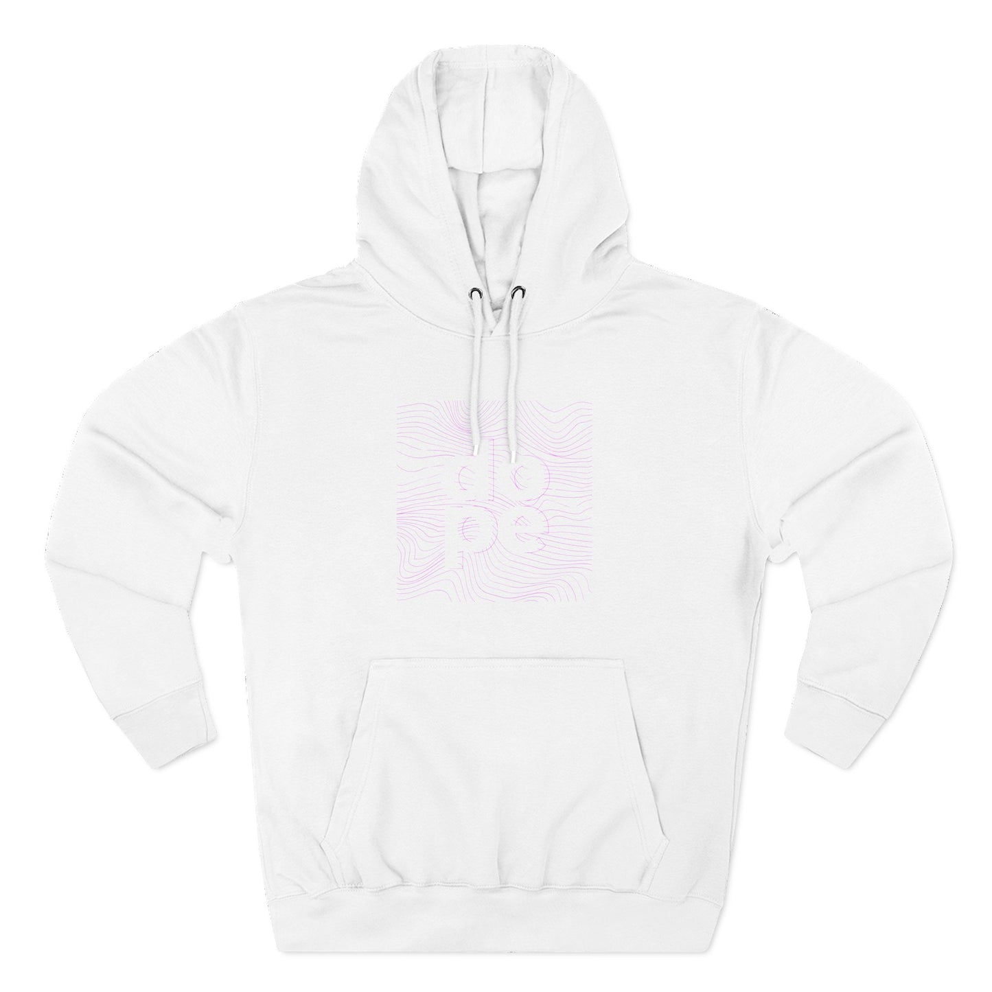F.L.O. Classic White Hoodie — Cozy Fleece Pullover
