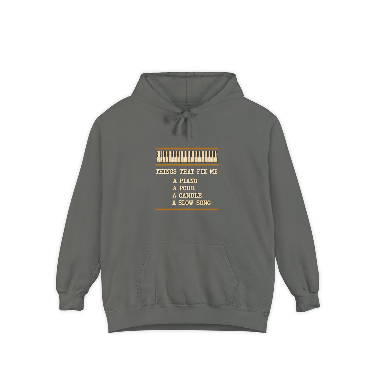 F.L.O. Things That Fix Me Vintage Hoodie — Garment-Dyed