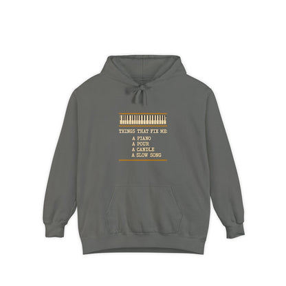 F.L.O. Things That Fix Me Vintage Hoodie — Garment-Dyed