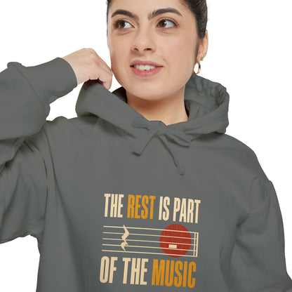 F.L.O. The Rest Is Part of the Music Vintage Hoodie — Garment-Dyed