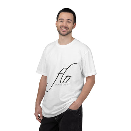 F.L.O. Script T‑Shirt — Minimalist Calligraphy Tee