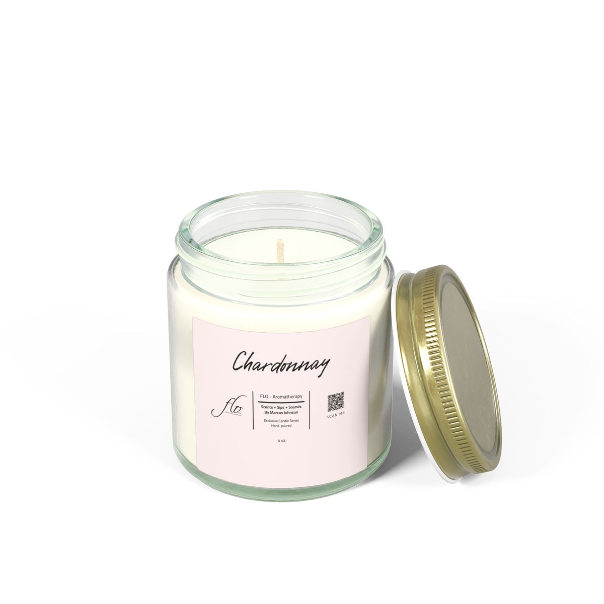 F.L.O. Chardonnay Mini Candle (4 oz) – For the Love Of… Smooth Evenings