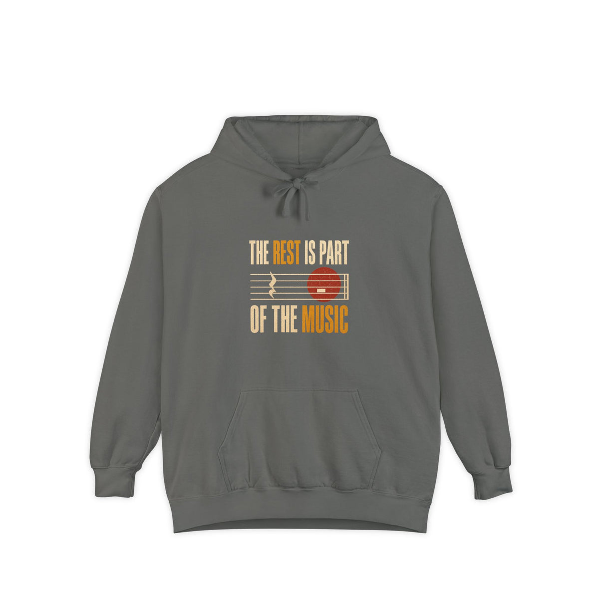 F.L.O. The Rest Is Part of the Music Vintage Hoodie — Garment-Dyed