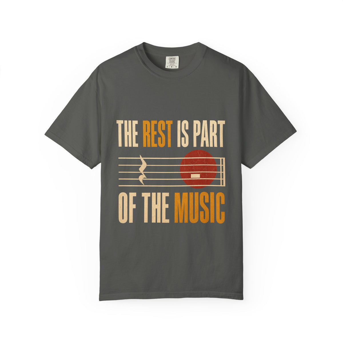F.L.O. The Rest Is Part of the Music Vintage Tee — Garment-Dyed