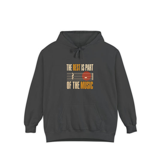 F.L.O. The Rest Is Part of the Music Vintage Hoodie — Garment-Dyed