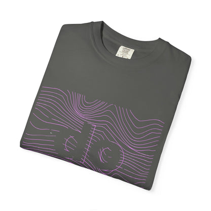 F.L.O. T-Shirt — Subtle Topographic "Hope" Line Art Graphic Tee