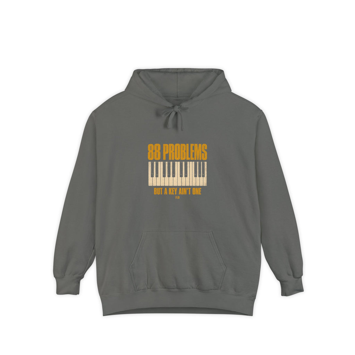 F.L.O. 88 Problems But a Key Ain't One Vintage Hoodie — Garment-Dyed